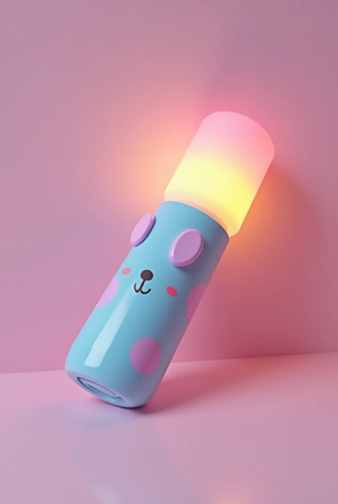 Create the Lightstick, very cute and colorful, but simple and not too exaggerated. Create the Illit Lightstick, very cute and colorful, but simple and not too exaggerated. 