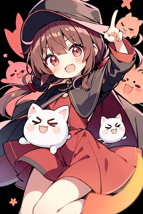 (((yukkuri))), (((chibi))), (((head only))) (yukkuri shiteitte ne:1.4),

usami sumireko, brown hair, brown eyes, black headwear, cape, medium hair, red-framed eyewear, twintails, low twintails, open mouth, :3, :d, blush, v-shaped eyebrows, ((happy)), white...