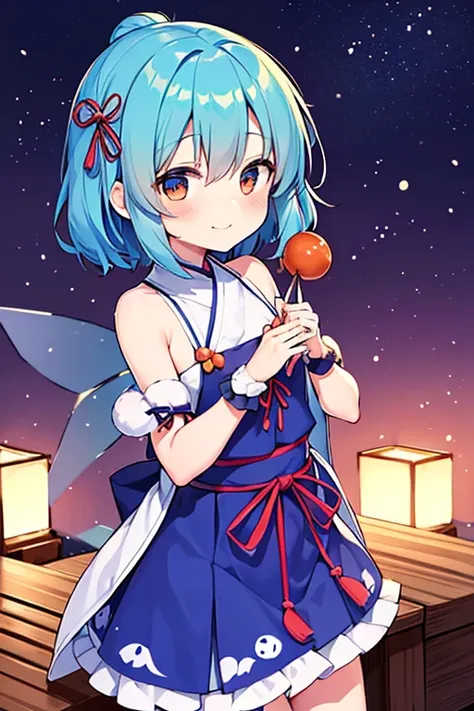 Cirno group (touhou) On a snow-covered winter night, many Cirno are eating tangerines at the kotatsu., (((yukkuri))), (((chibi))), (((head only))) (yukkuri shiteitte ne:1.4), yukkuri(((yukkuri))), Anime, (Chibi, Head only, grin), 2girl, 
((Miko girl, Witch...