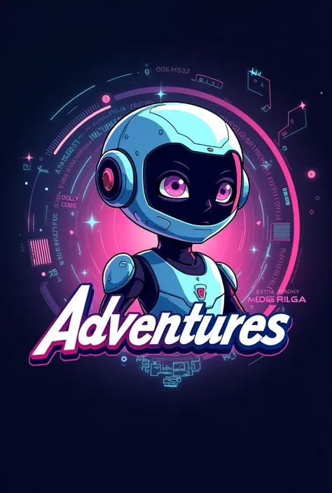 Ai adventures name youtube channel logo