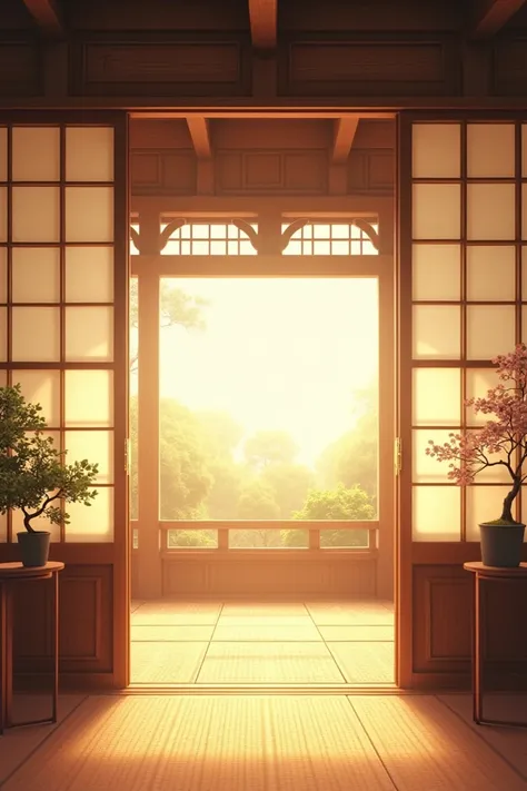 Create the inside wall of an anime-style house 
