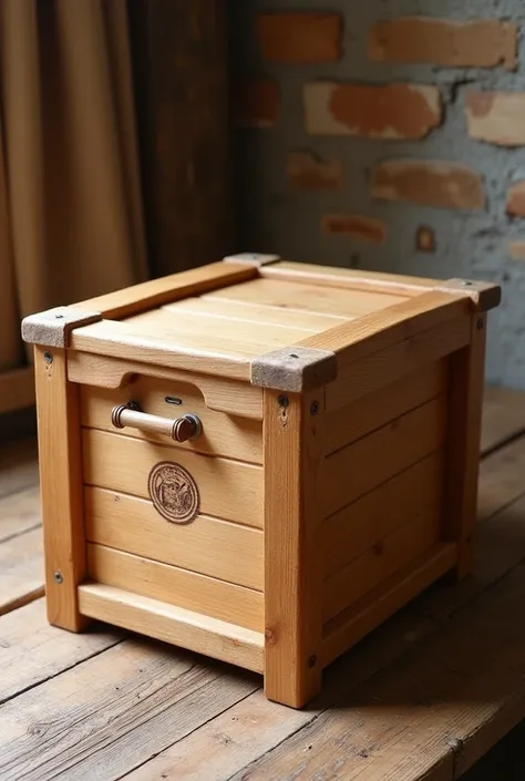 Storage box made of wood