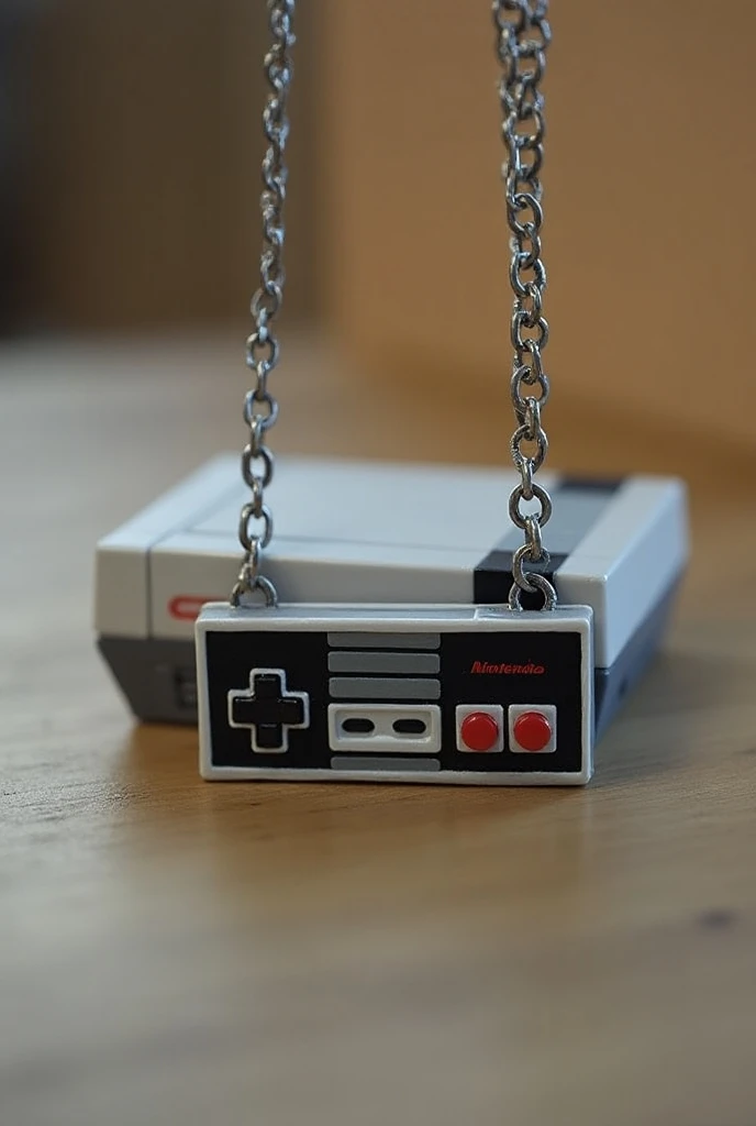 small NES handmade chain game necklace