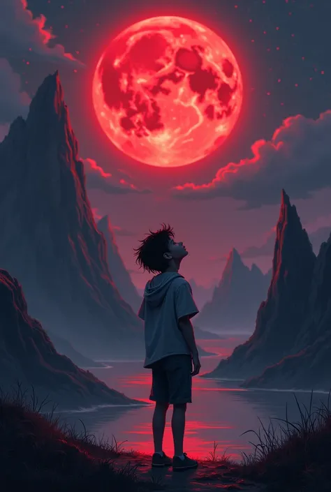 Under the Red Moon ， a human teenager