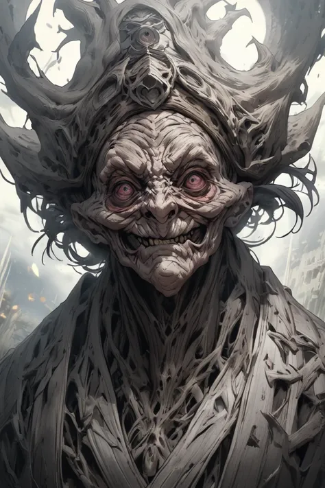 An old woman who looks like a monster