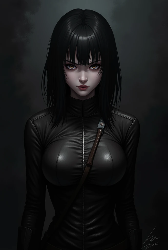 Mikasa Ackerman with dark theme