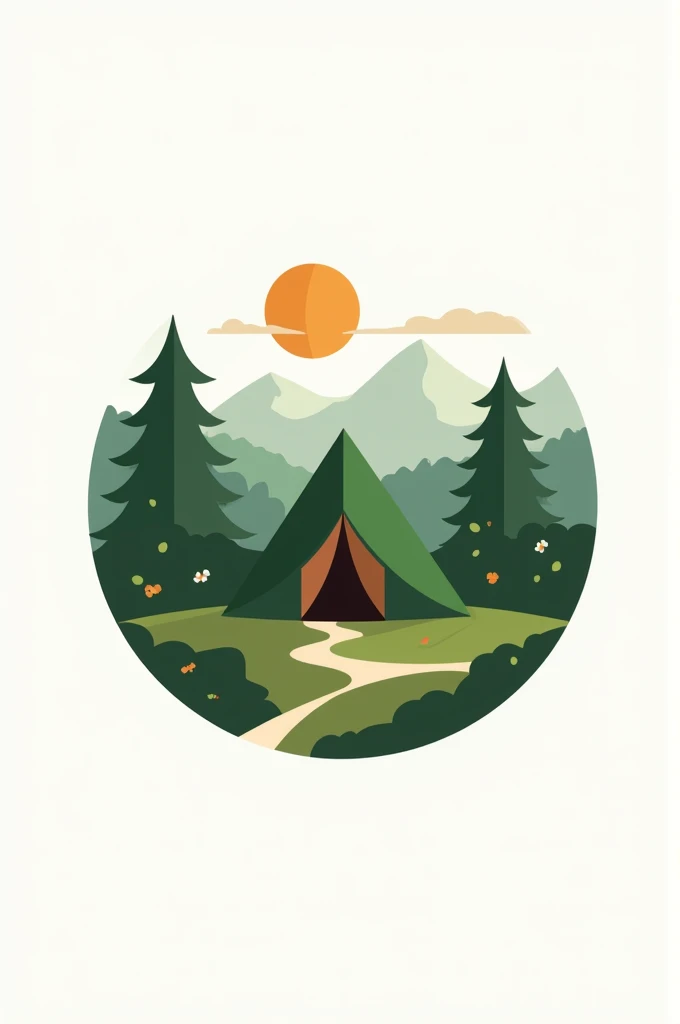 Integrated camping logo 