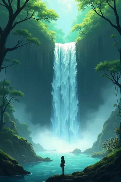 Ghibli high waterfall