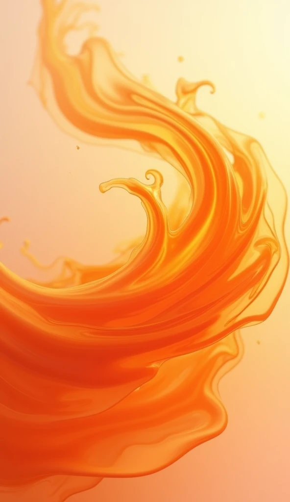 2d flow image in orange 