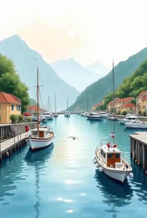 (watercolor) harbor