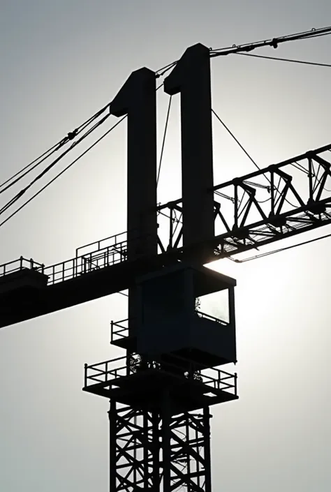 Hello I want the silhouette of an unexpected 11 on a construction crane