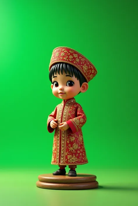 3D , Indonesia, javanese , ,  tiny, green screen, stand, baju kebaya Indonesia