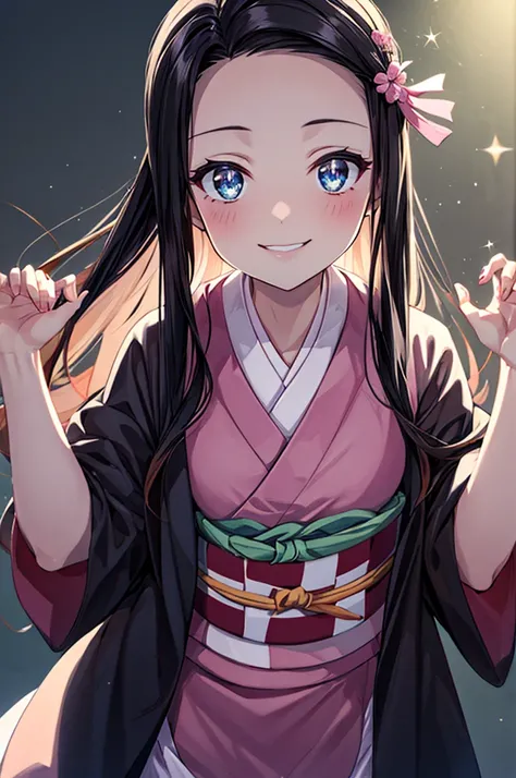 masterpiece,  best quality, 8k,   ultra high resolution,  best quality, Anime Style, Best writing,  Facial beauty, masterpiece, ( pink kimono ), Attractive face, Good lighting, Low Cut,  Sex, masterpiece, Sparkling Eyes,  1 girl,  black hair, gag, bamboo, ...