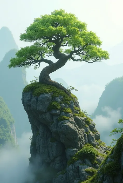 Bonsai on the rock
