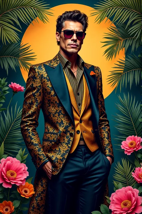 A poster of a famous fashion designer Roberto Cavalli 