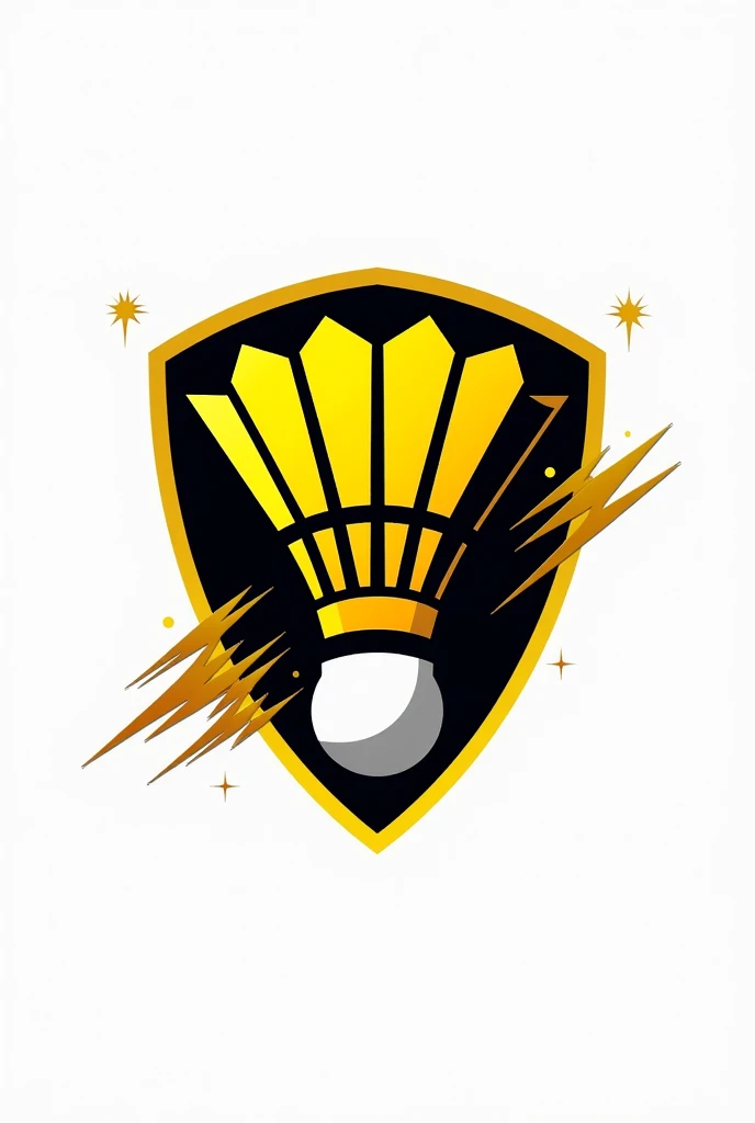 Un logo de badminton dans les couleur jaune et noir pour le club de serent 
Pas trop chargé 
Avec un volant réaliste et du mouvement 
