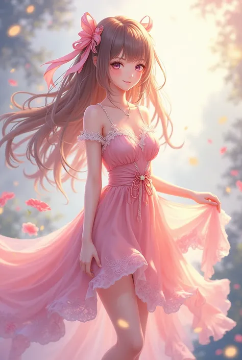 A beautiful anime girl full body 