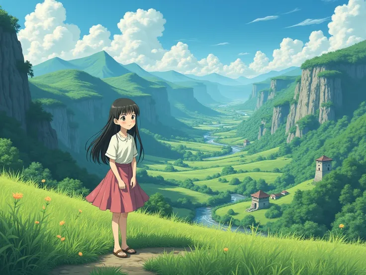 Miyazaki Hayaos masterpiece 、 the Thousand-Year Empire in the Valley of the Wind 、 no crime in some country 、 no mass communication 、No television, no internet － no internet, no girl from the world 、 a 16-year-old girl with a satisfied face