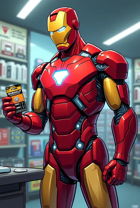 Ironman buying Duracel alkaline batteries