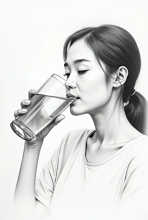 Drinking Water Drawing
