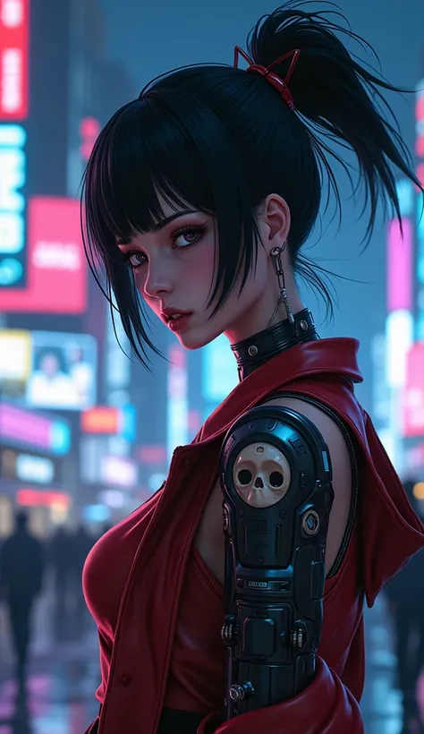 8K, octane rendering, best quality, masterpiece, cyberpunk 2077 edge runners, anime series, Lucy