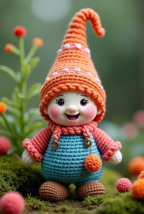 Crochet gnome，kawaii