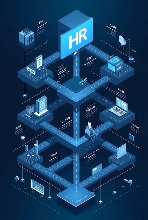 Human resource process темно-синий