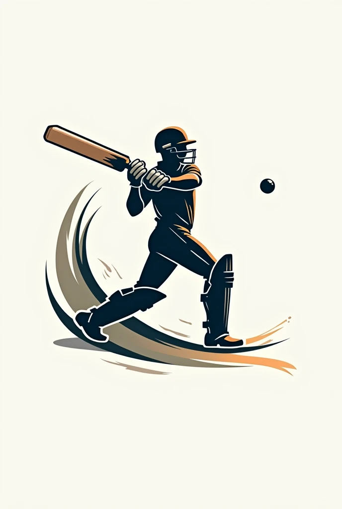 Make cricket batting logo
