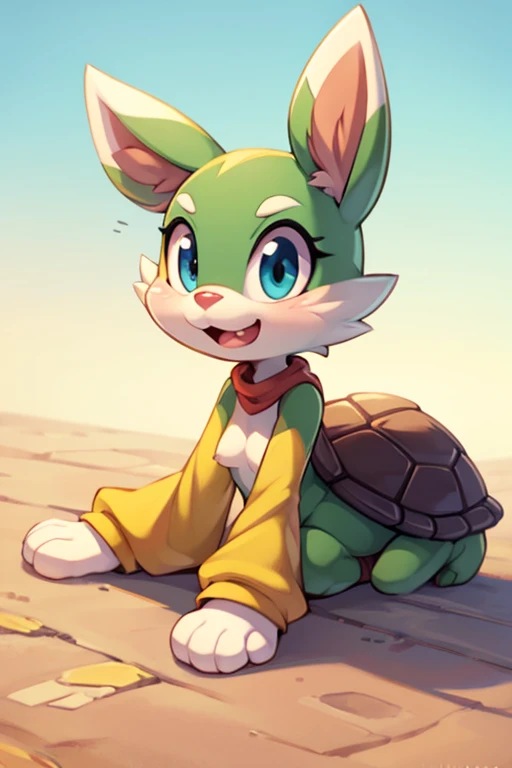 Female furry turtle tiny toons adventure style 