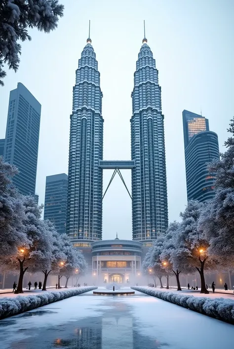 draw klcc in winter