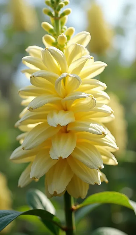 Acacia tree，Also called"black locust"，The flowers are butterfly corollas，It is clustered when blooming，Climbing into spikes，Overlapping overhangs，The florets are often wrinkled and curled，The petals are scattered，The whole one is calyx bell-shaped，Five pet...