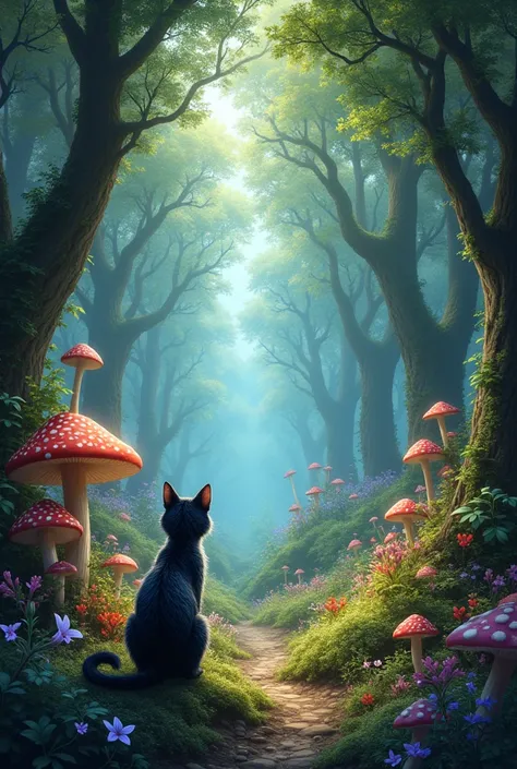 A forest background in Wonderland