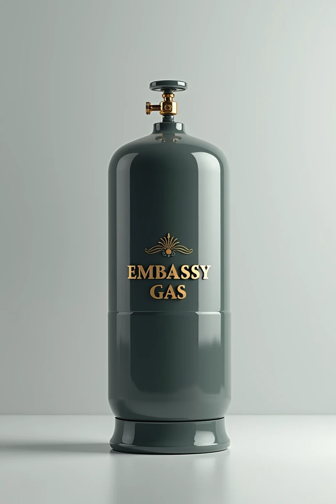 Brand for me a cooking Gas cylinder with the name Embassy Gas