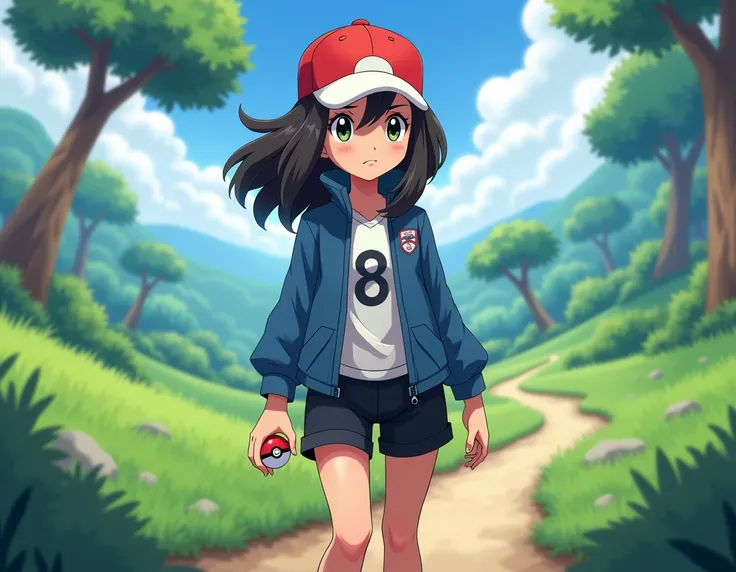 Girl dressed as Pokemon Trainer