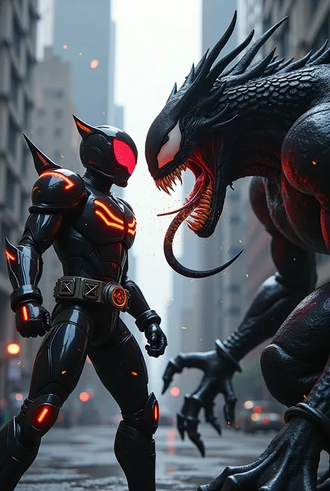 Kamen rider decade face to face venom