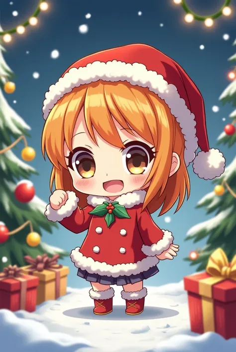 Create Nami from One Piece Chibi and Christmas 