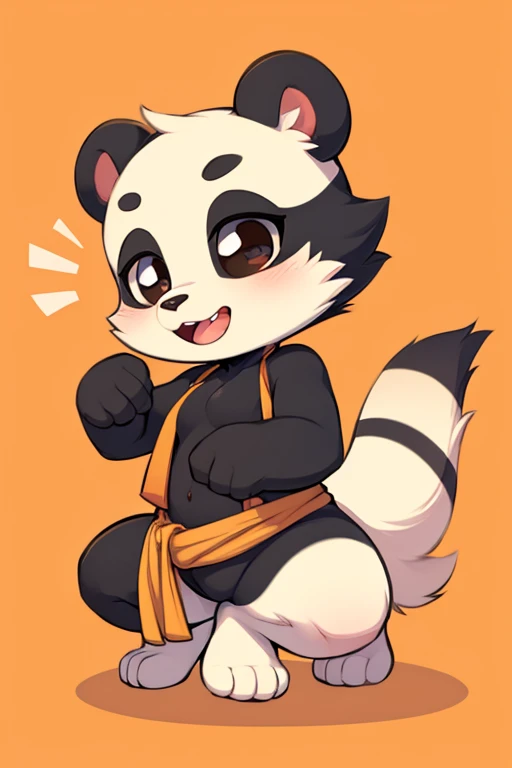 Female furry panda tiny toons adventure style 