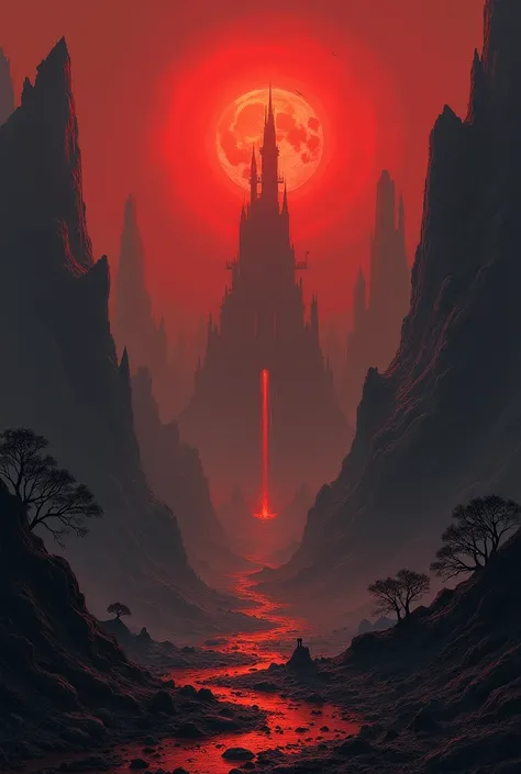  A broken place filled by chaos , abomination ,  suffering and fear ,  the never-night dimension the sky is always red and the place is really hard and broken 

Its features are filled with ruined mountains and forgotten and ruined castles and there is a f...