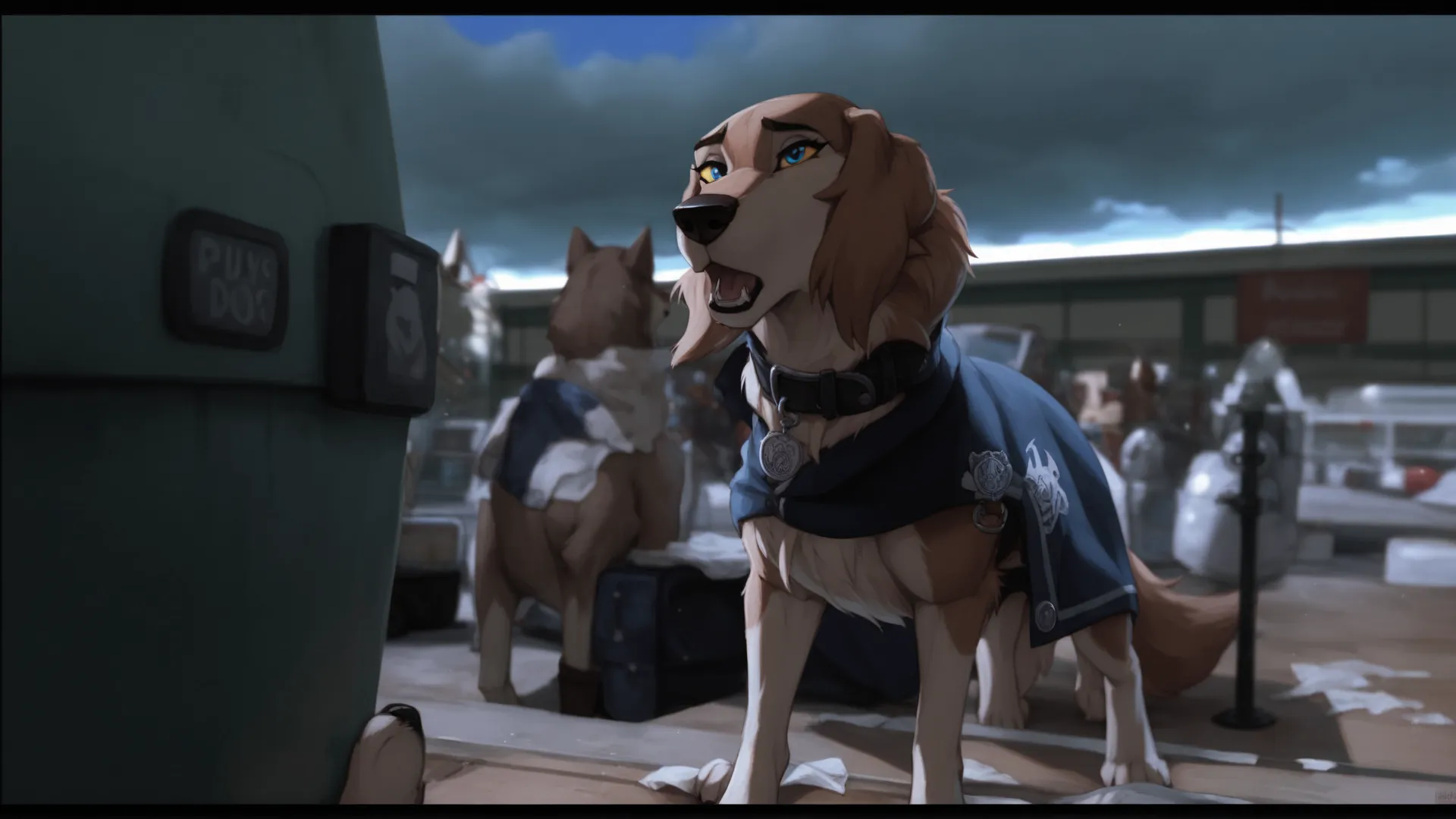 score_9, score_8_up, score_7_up, score_6_up,aleu, open mouth, blue eyes, outdoors, sky, day, blue sky, no humans, colored sclera...