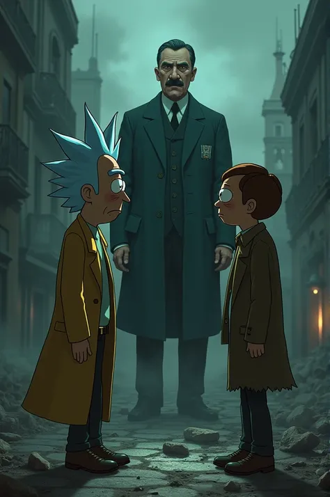 Rick and Morty shoot Hitler 