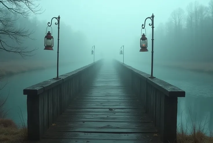 Old lanterns hang on both sides of the bridge, their lights that would once have illuminated peoples paths are now extinguished and silence reigns. The murmur of the river can be heard faintly, and the sound of the bridge breaking the silence underfoot as ...