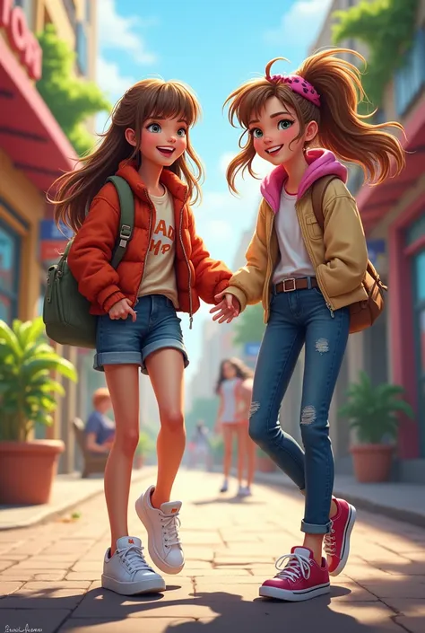 Two teenage girls 