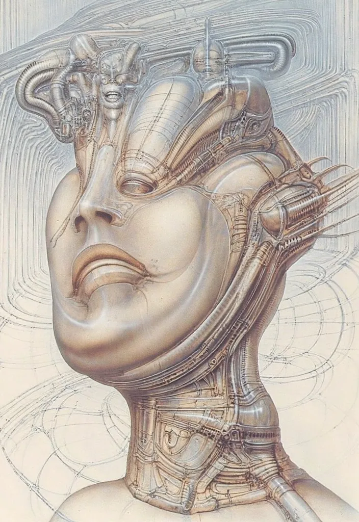 h. r. giger's g1g3r, , giger_style, h. r. giger's g1g3r, , giger_style, the image is a detailed view of h.r. giger's \" aleph (w...