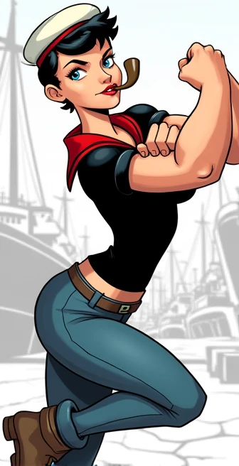 Popeye comme si c etait une femme 