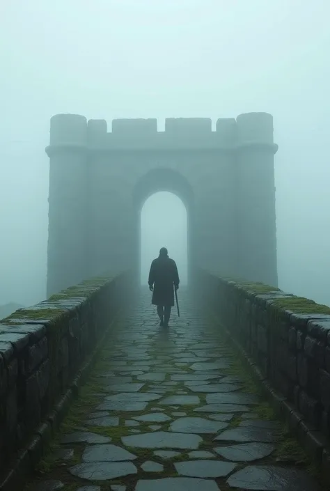 Early in the morning, in the thick fog, the outlines of the bridge blur into view. The stone bridge has been exposed to the elements over the years, and its surface is covered with moss. As one crosses the bridge, the stones clatter beneath ones feet, as i...