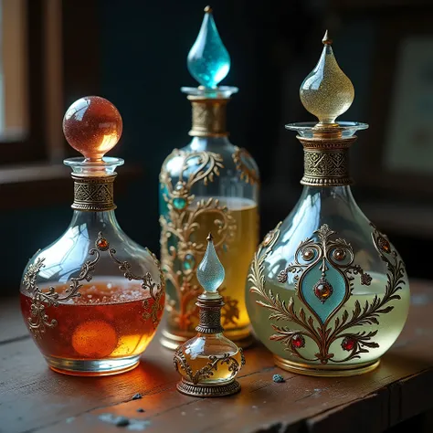 the most ornate potion flasks ever imagined