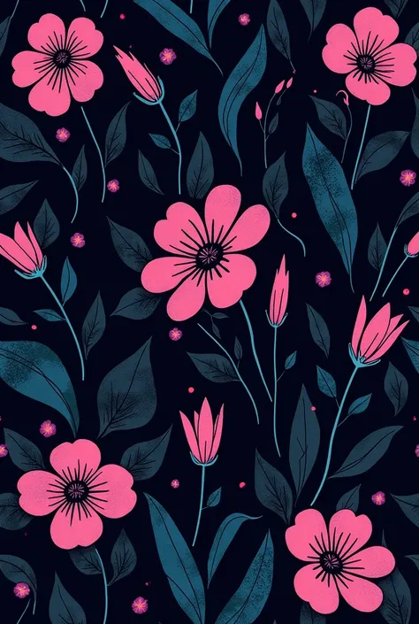 make pattern of neo noir floral 