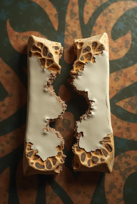  tab completely cut into two parts with scissors, From some samba Walles Bones leopard 