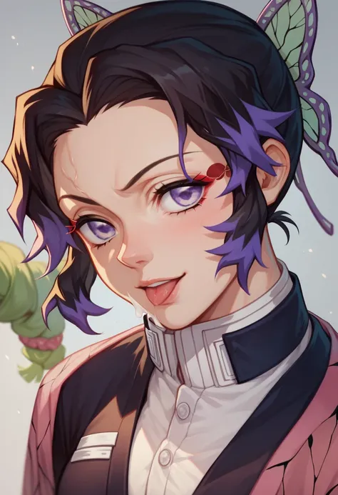 kimetsu no yaiba shinobu cum on boobs clothed