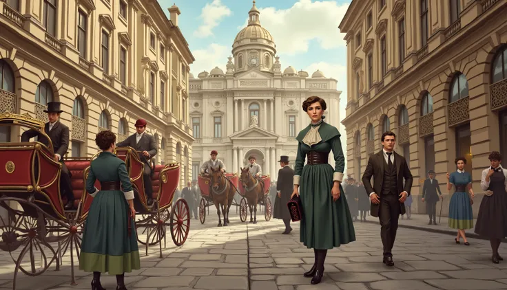  In the bustling streets of late 19th century Vienna ,  amidst the elegance of horse-drawn carriages and the buzz of societys elite, Clara Schneider lived ,  a young woman of modest resources but immense aspirations .